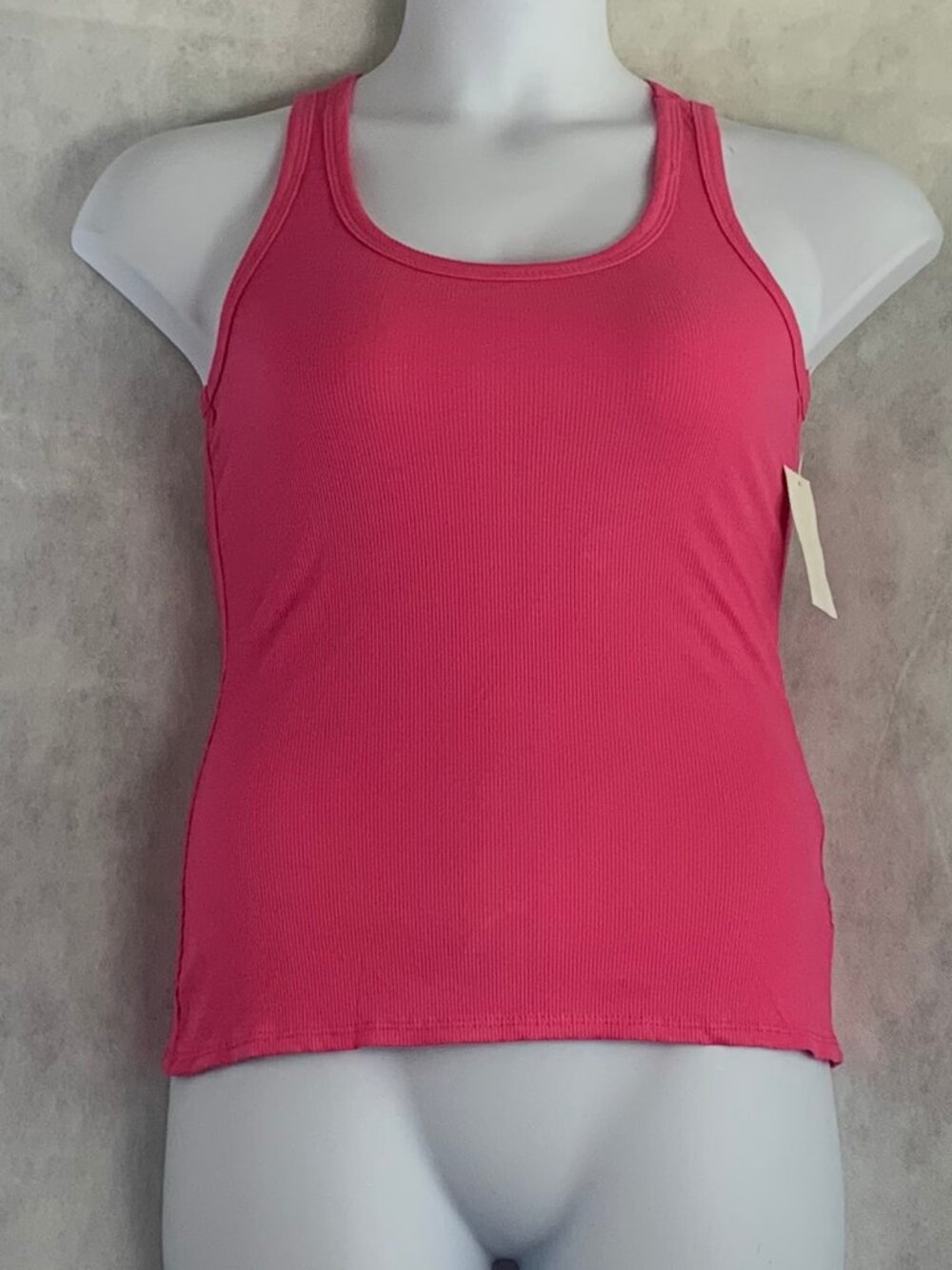 Jenni Women's Knit Sleeveless Lounge Pajama Tank Top, Fuchsia Pink, Medium